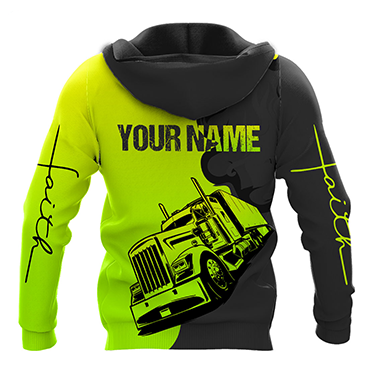 Premium Trucker Personalized Name 3D All Over Printed Unisex Shirts
