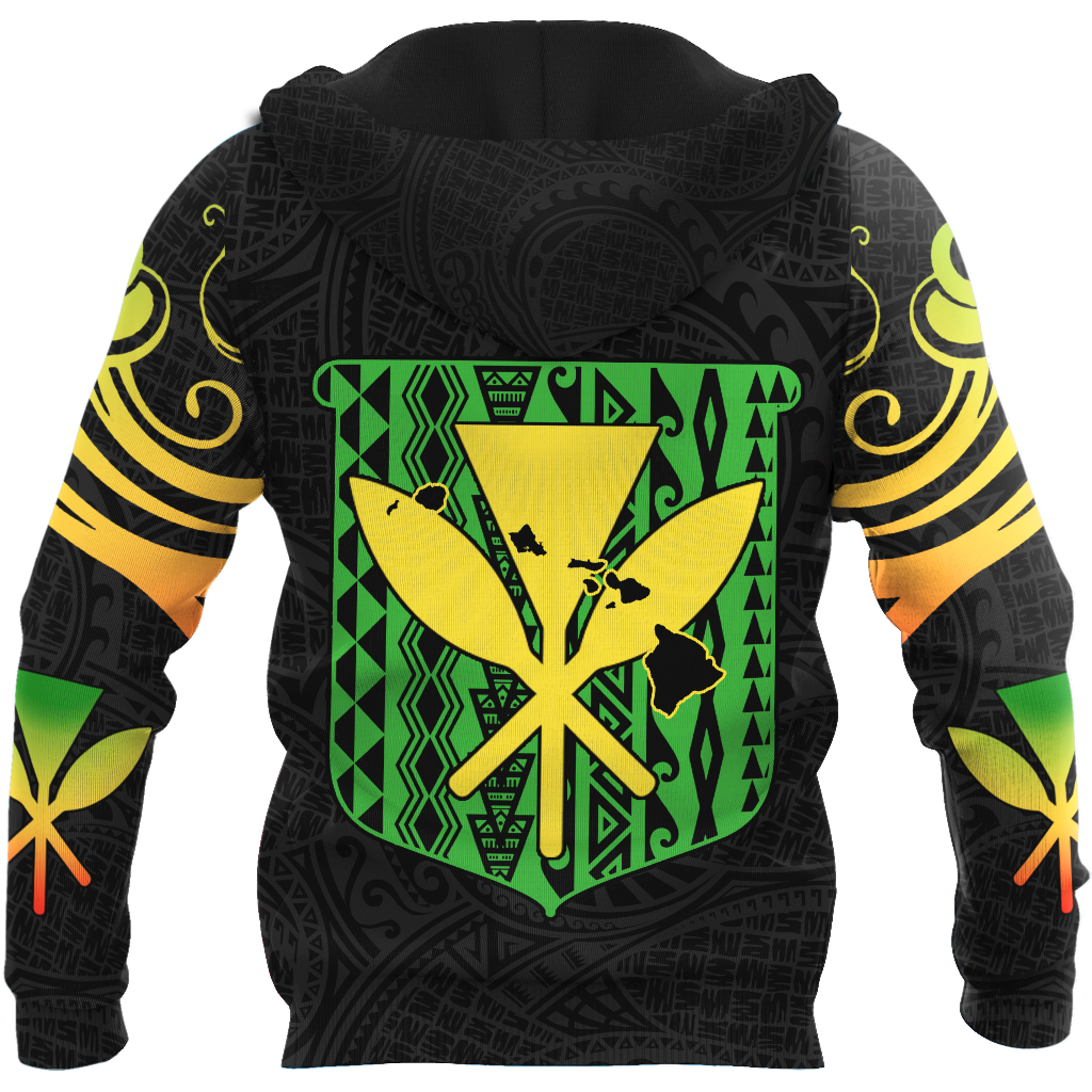 Polynesian Kanaka Hawaii Peronalized Name 3D Unisex Hoodie