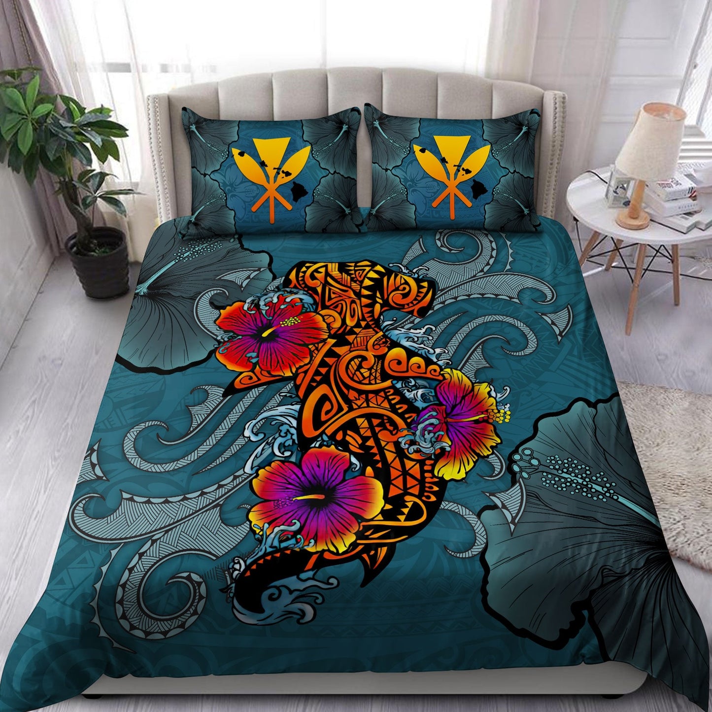 Kanaka Maoli (Hawaiian) Polynesian Bedding Set