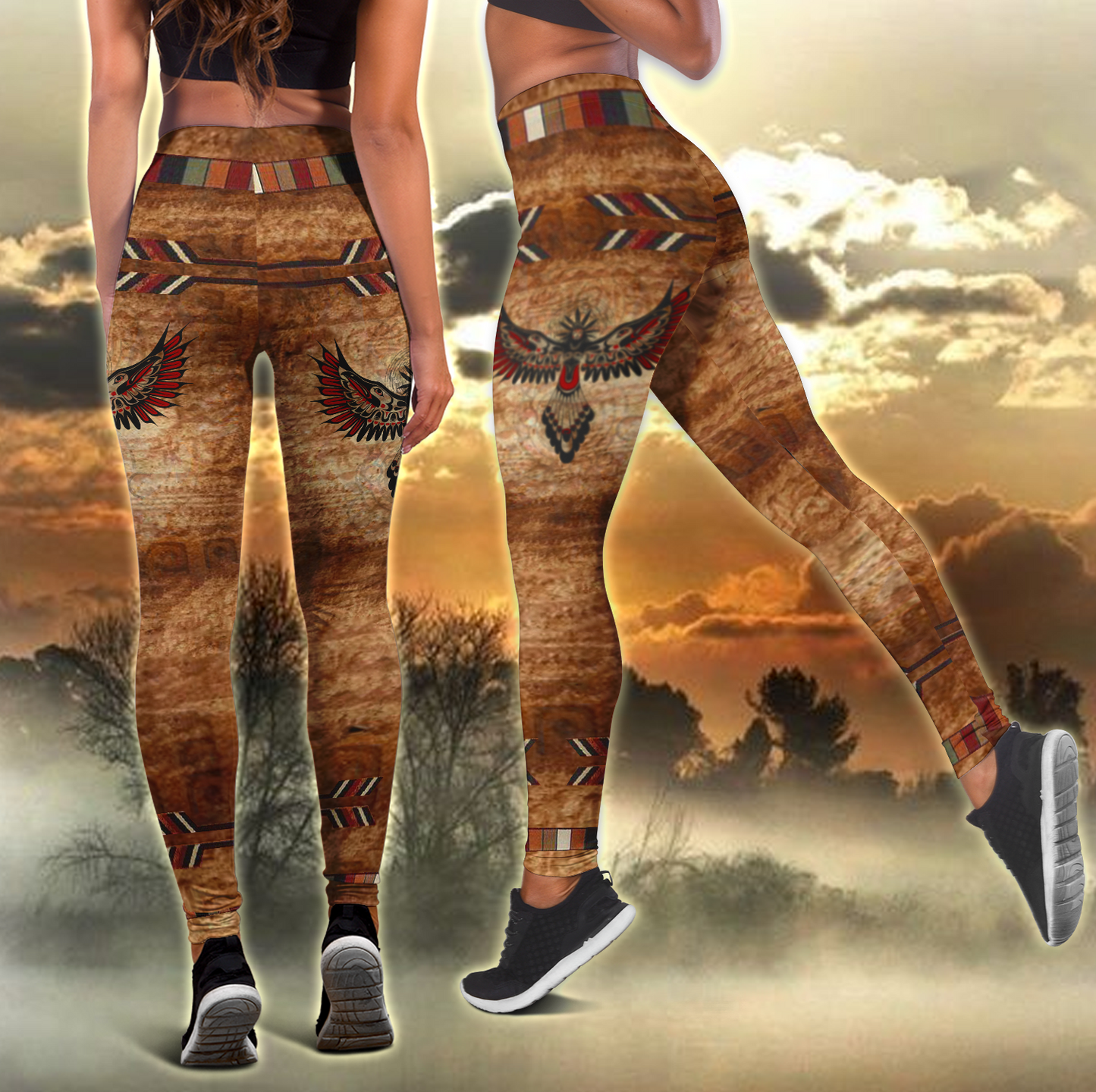 Freedom Power and Victory Combo Legging + Tank by SUN AM150421 - Amaze Style™-Apparel