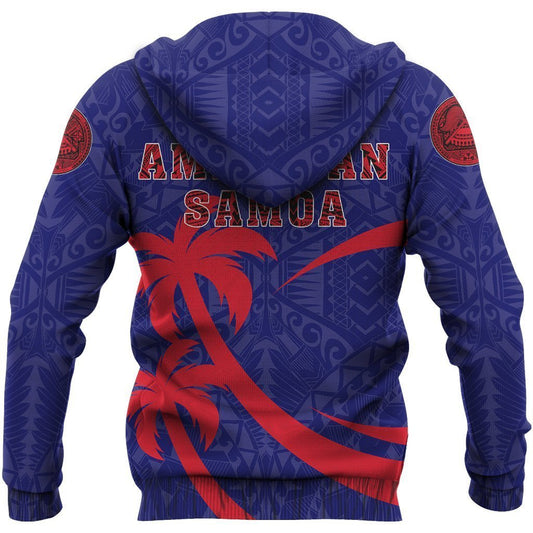 American Samoa Polynesian Hoodie - Coconut Island Version PL - Amaze Style™-Apparel