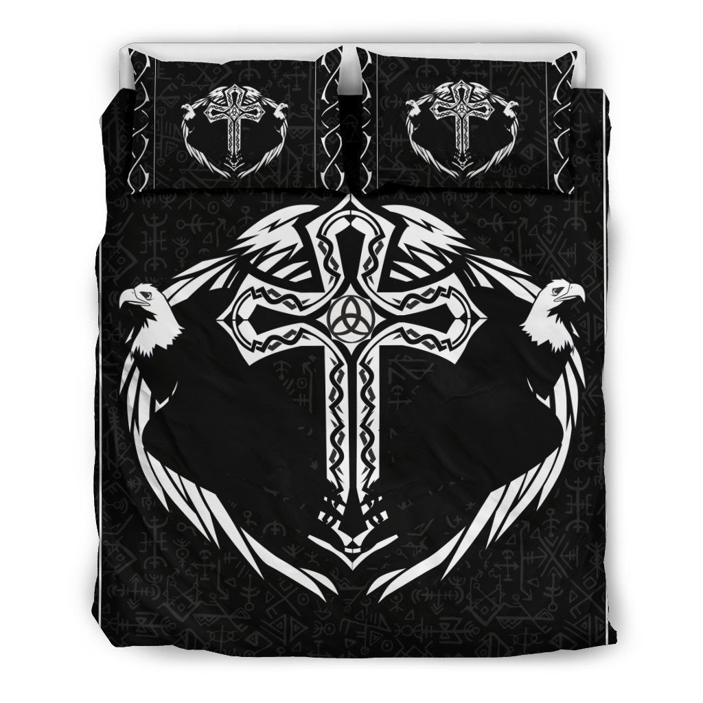 Viking- Twin Eagle Cross Bedding Set NN8 - Amaze Styleβ’-BEDDING SETS