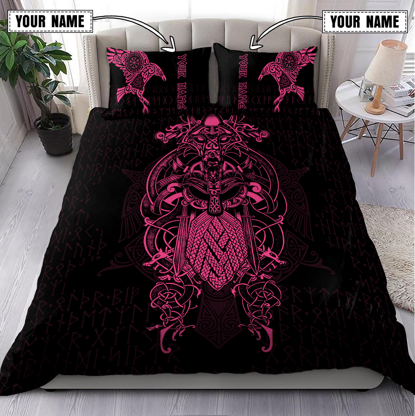 Premium Raven Of Odin 3D All Over Printed Bedding Set