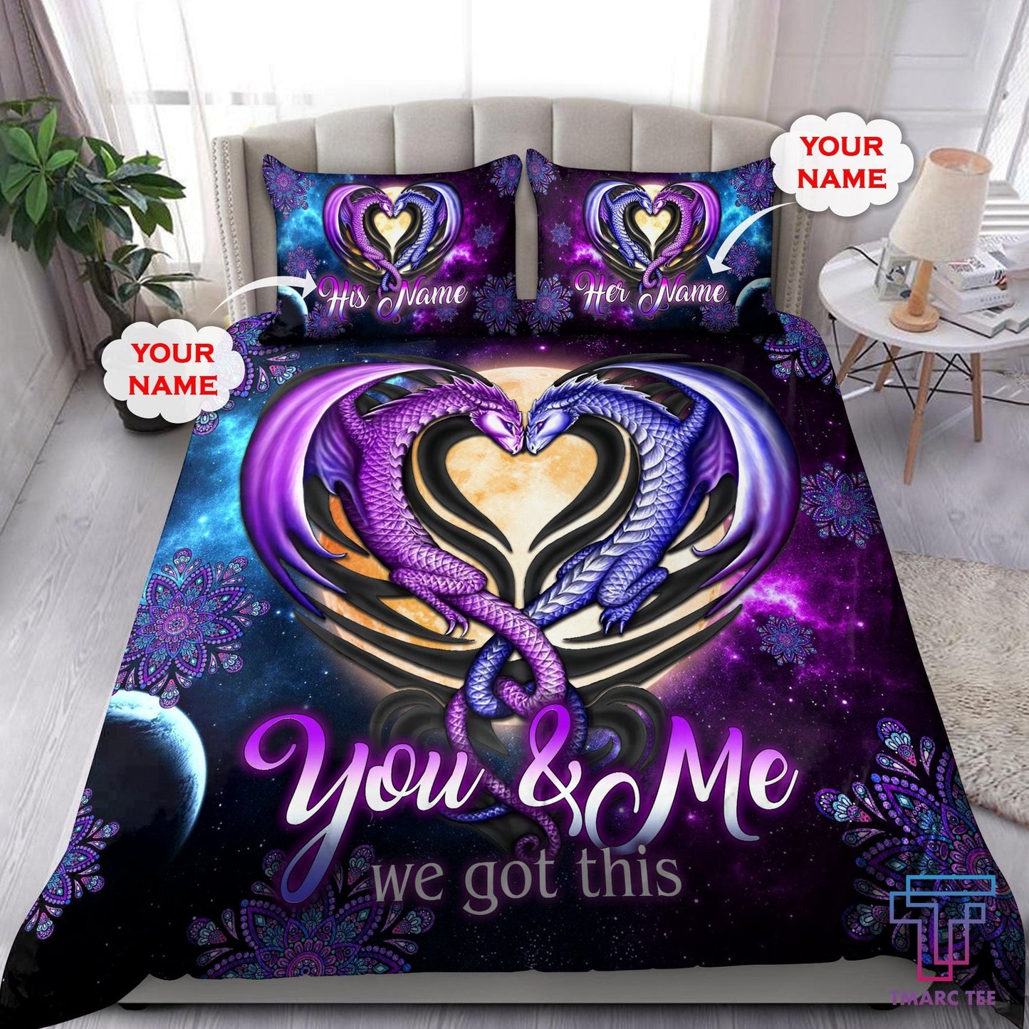 Dragon 3D All Over Printed Bedding Set TNA25062105