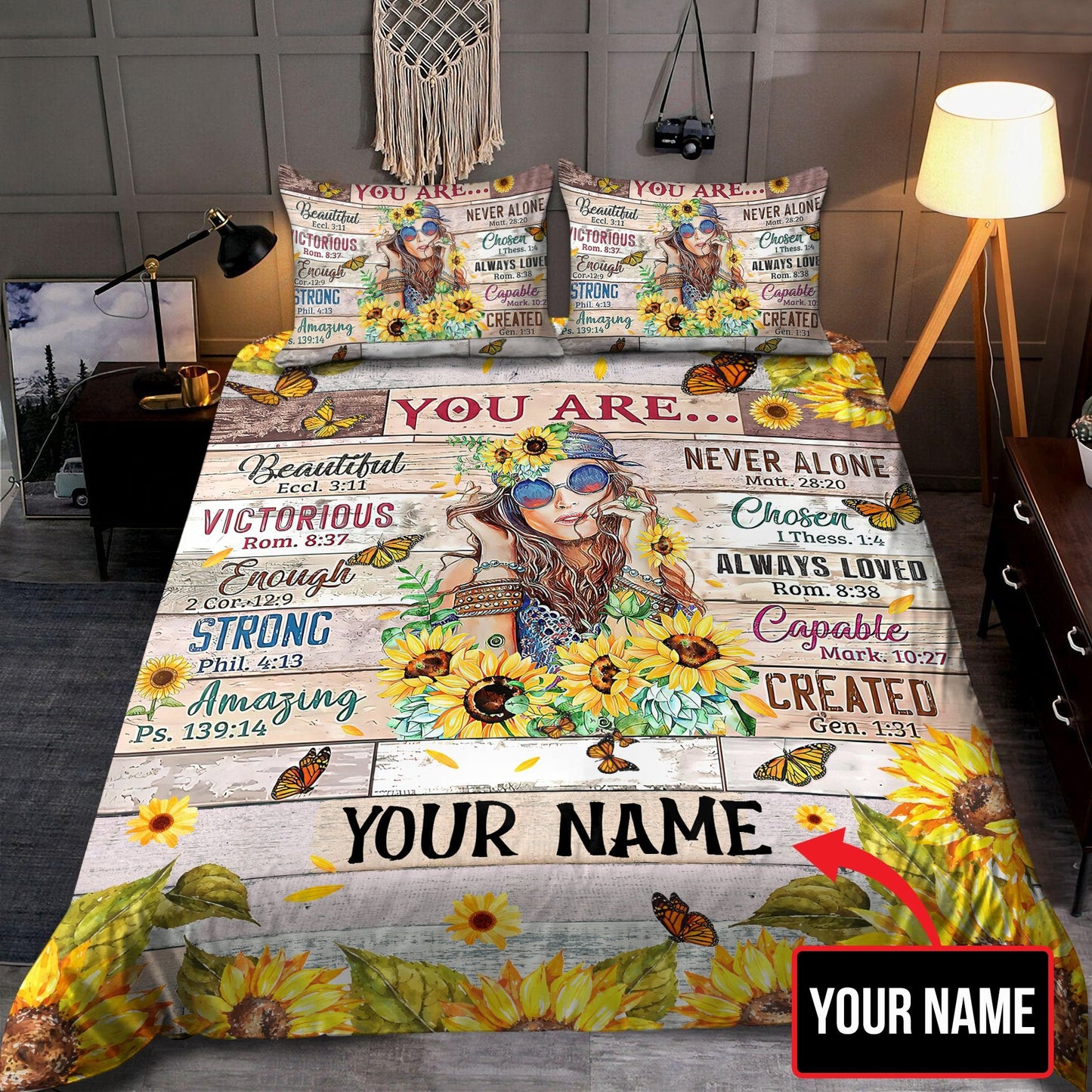 Hippie Girl You Are Bedding Set