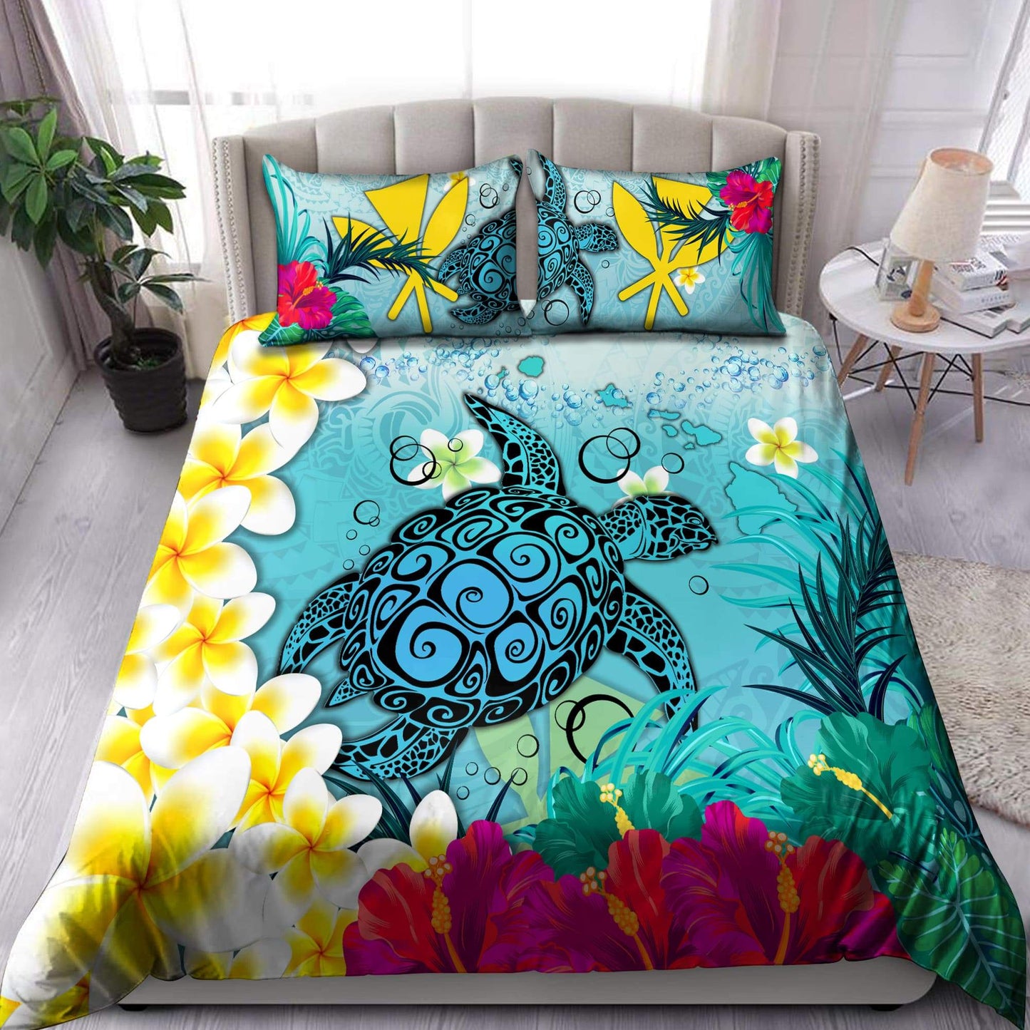 Kanaka Maoli (Hawaiian) Polynesian Bedding Set
