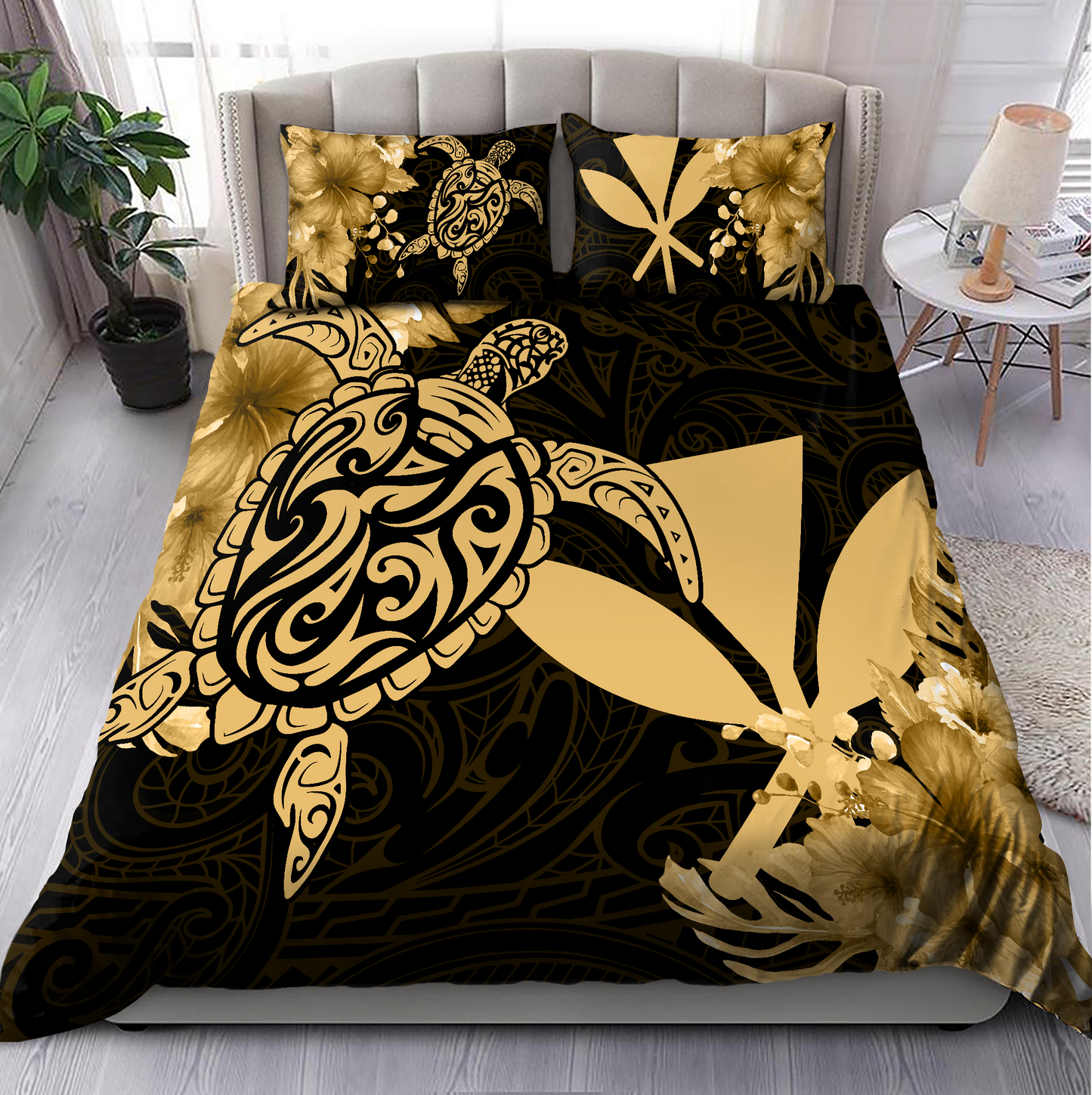 Kanaka Maoli (Hawaiian) Polynesian Bedding Set