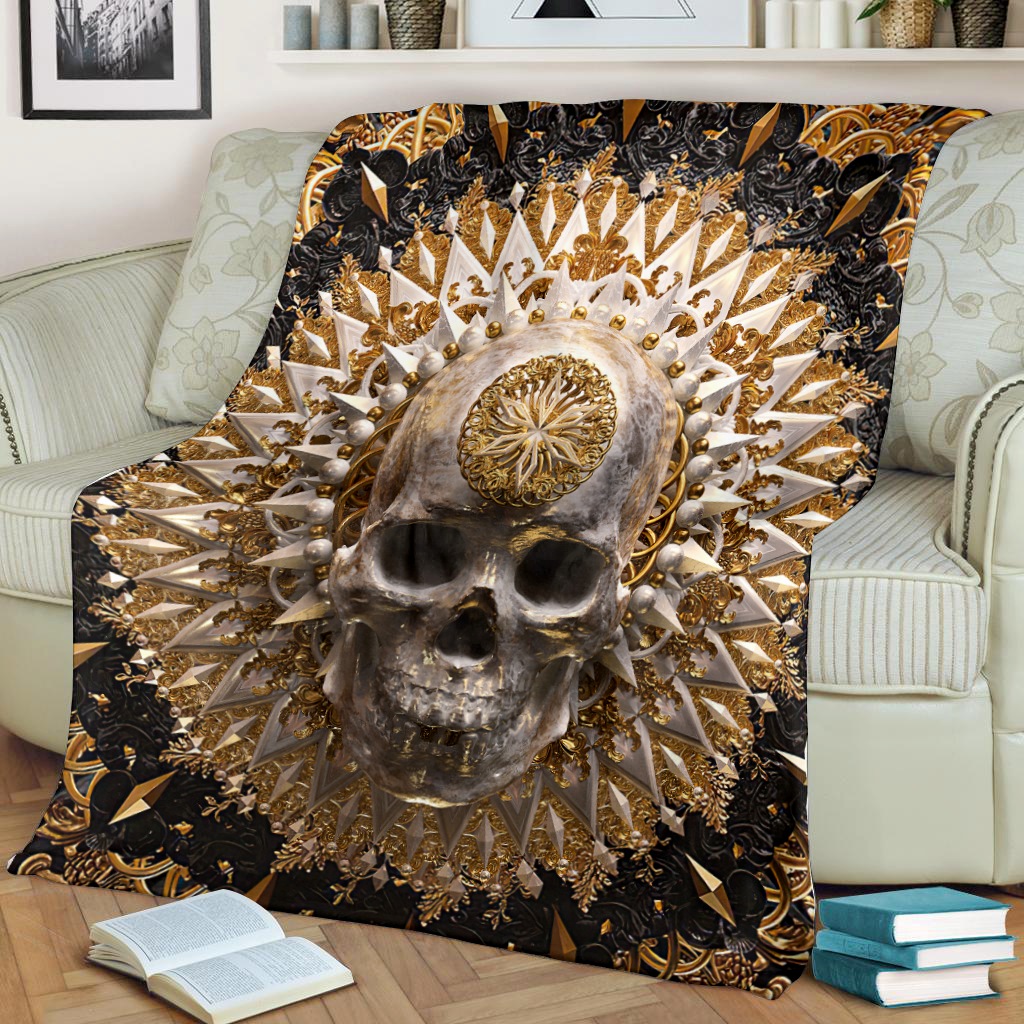 Premium Skull 3d All Over Printed Blanket