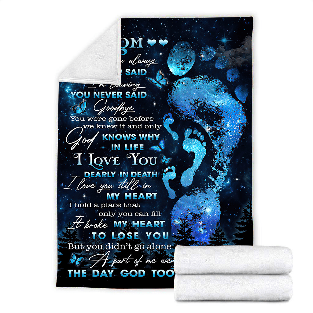 The Day God Took My Mom Blanket Memorial Gifts