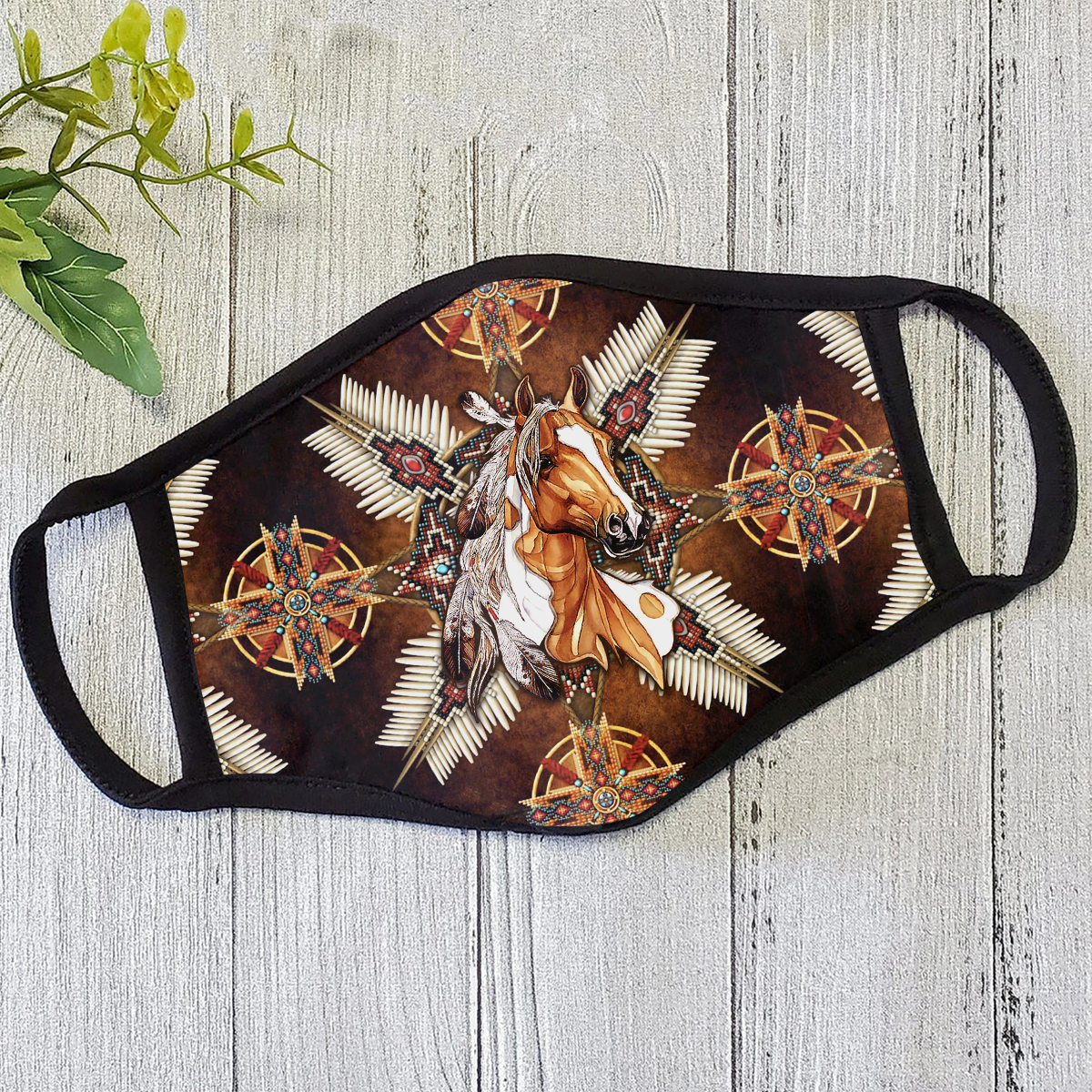 Native American Horse Face Mask DL