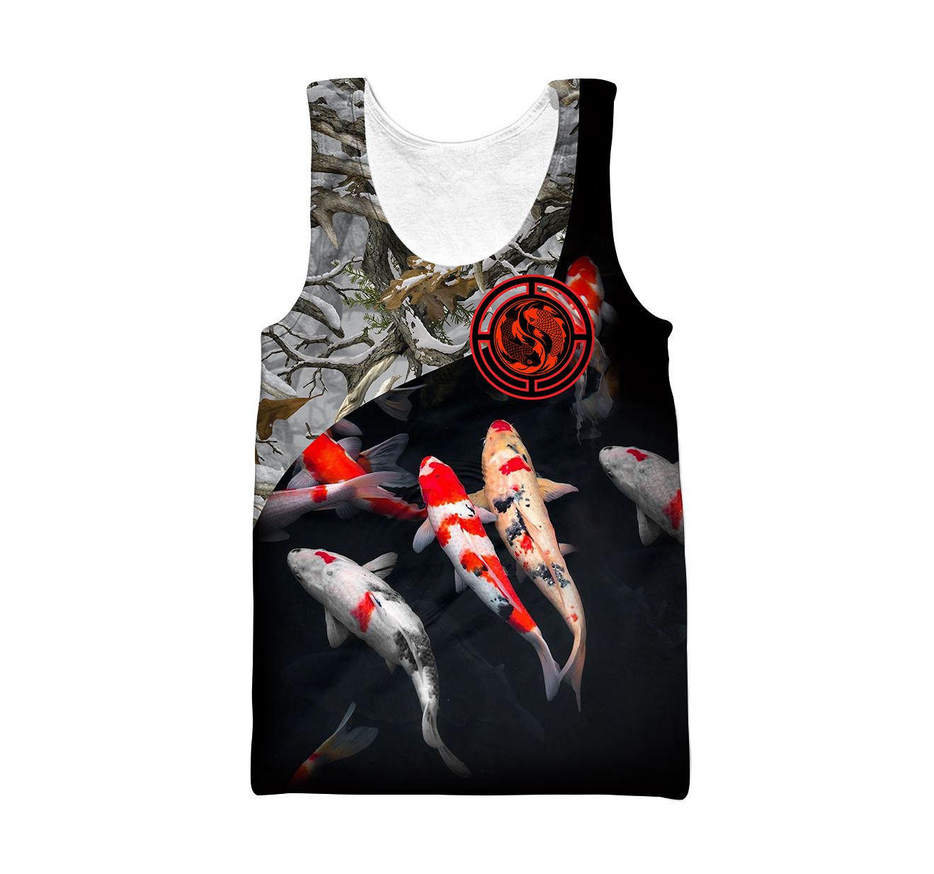 Custom name Koi fish underwater 3D Design print shirts