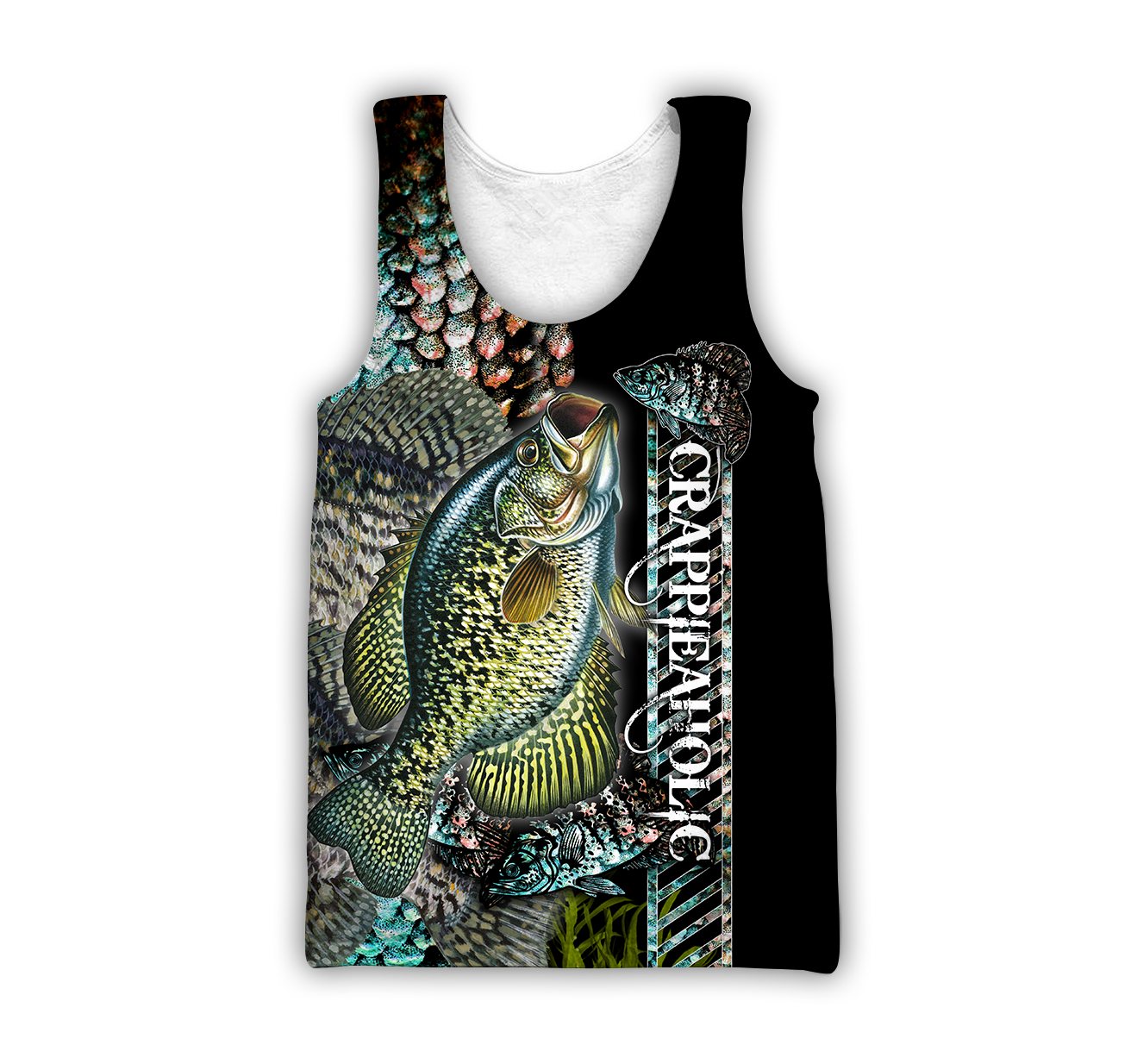 Fishaholic Crappie Fishing camo unisex 3d all over printed shirts