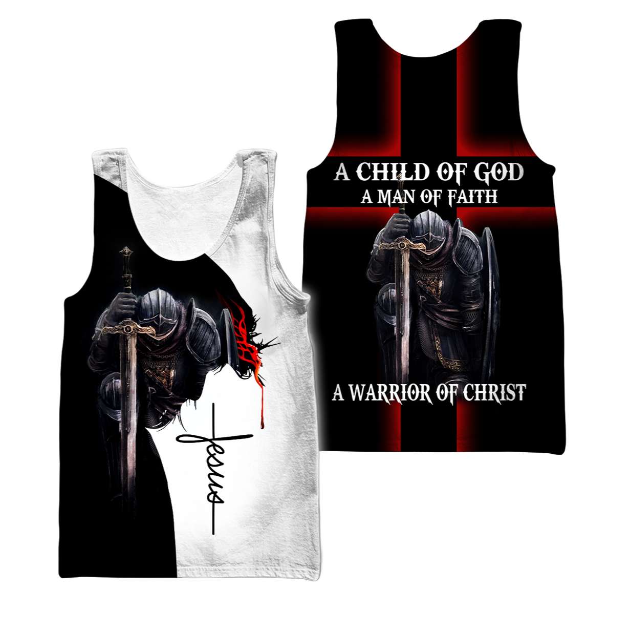 Knight of God - Christian - 3D All Over Printed Style for Men and Women