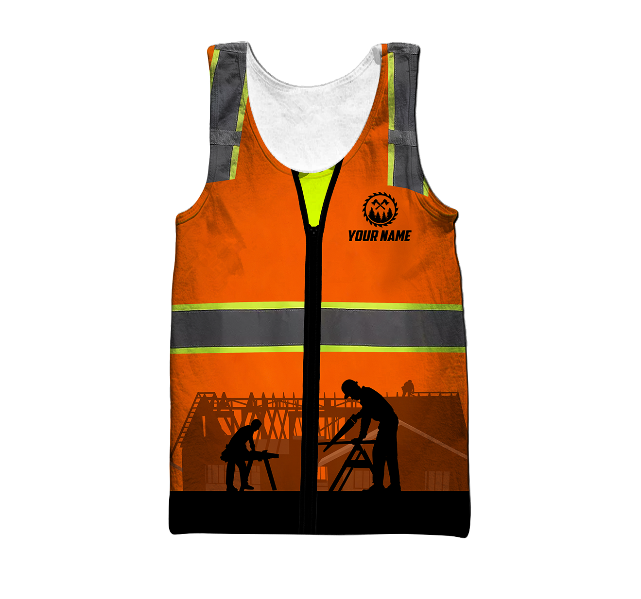 Personalized Name Carpenter 3D All Over Printed Unisex Safety Ver 4