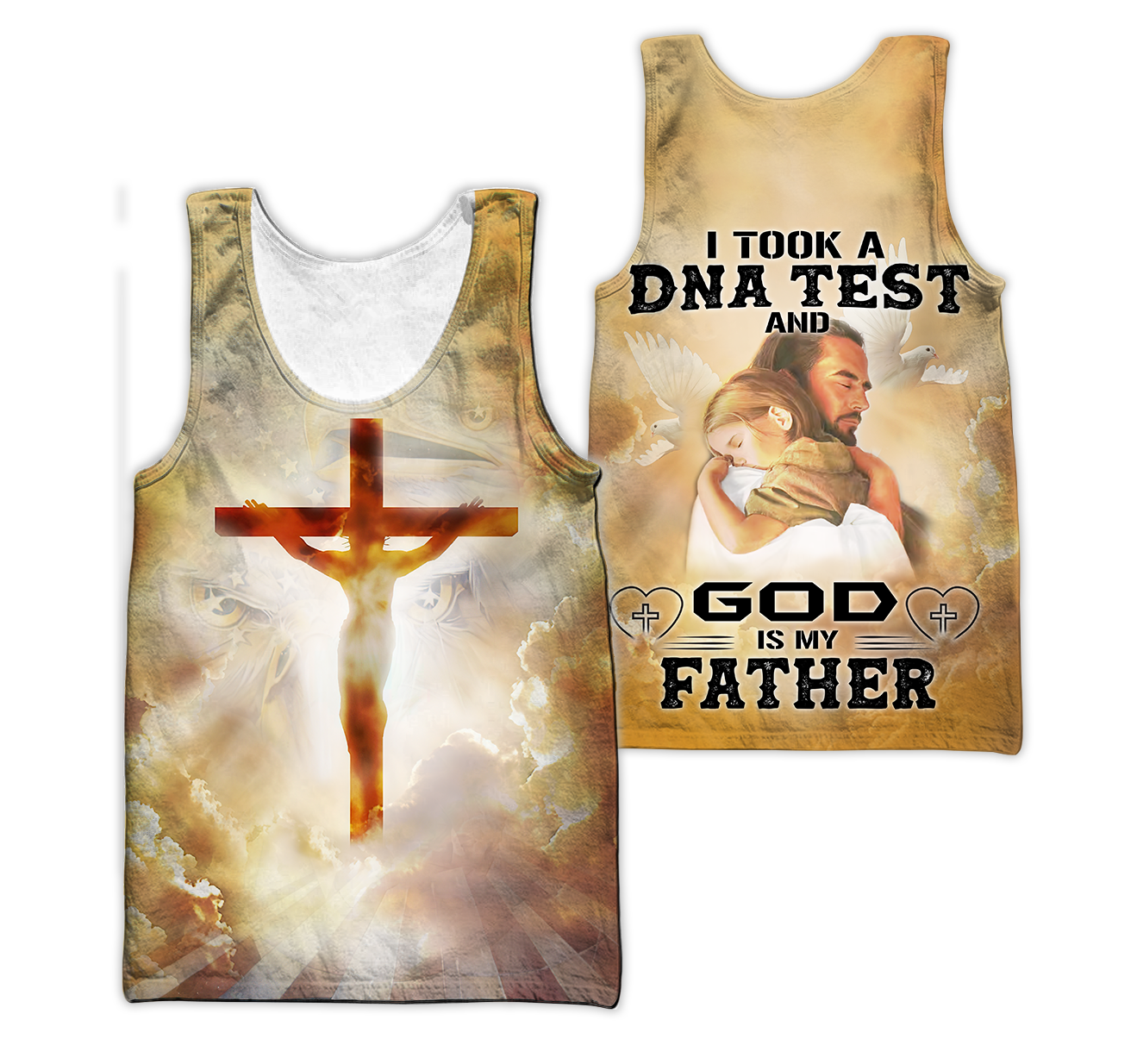 Jesus Christ on the Cross 3D All Over Printed Shirts