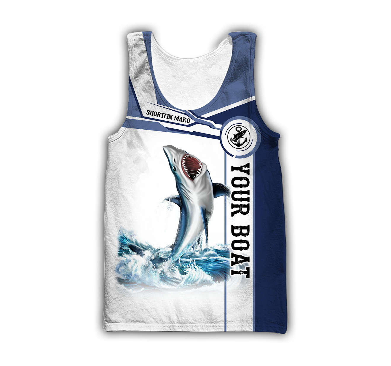 Custom name Shortfin Mako fishing Catch and Release 3D Design print shirts