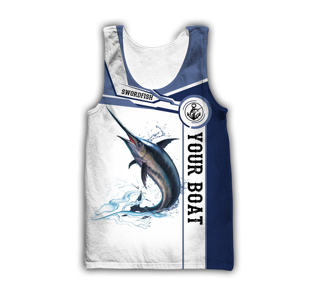 Custom name Swordfish fishing Catch and Release 3D Design print shirts