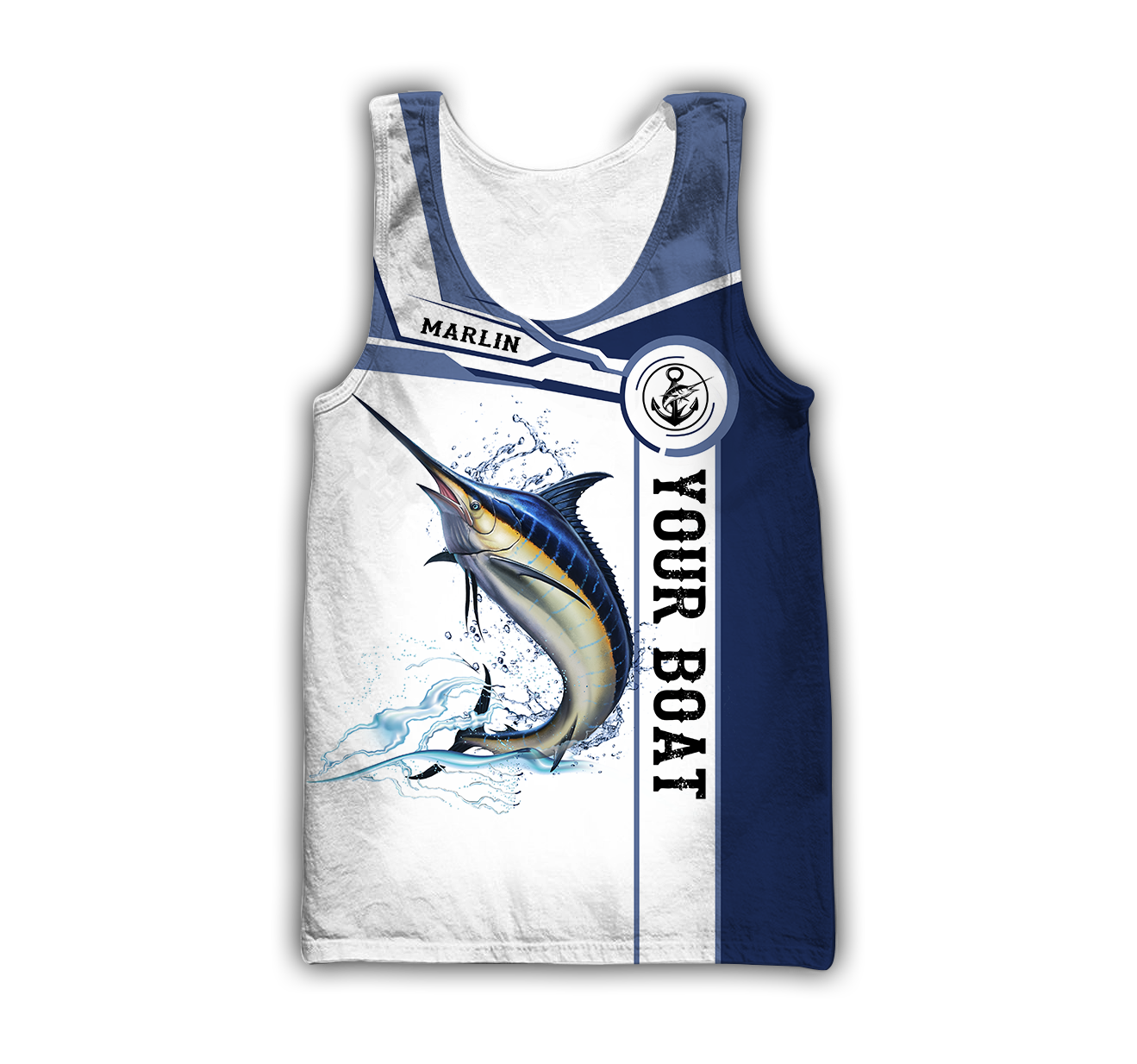 Custom name Marlin fishing Catch and Release 3D Design print shirts