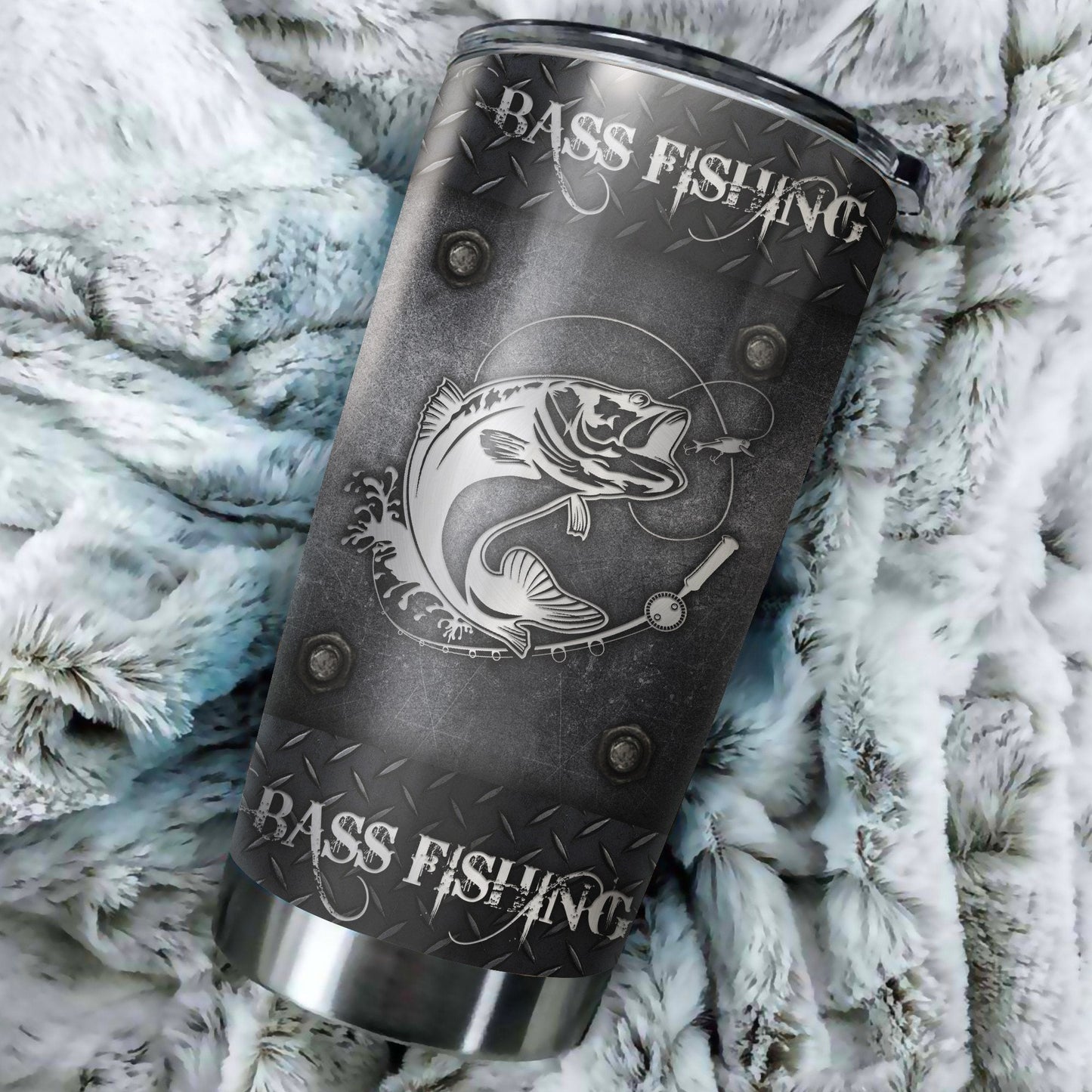 Bass Fishing Metal Stainless Steel Tumbler 20 Oz HC27508 - Amaze Styleโข-Tumbler