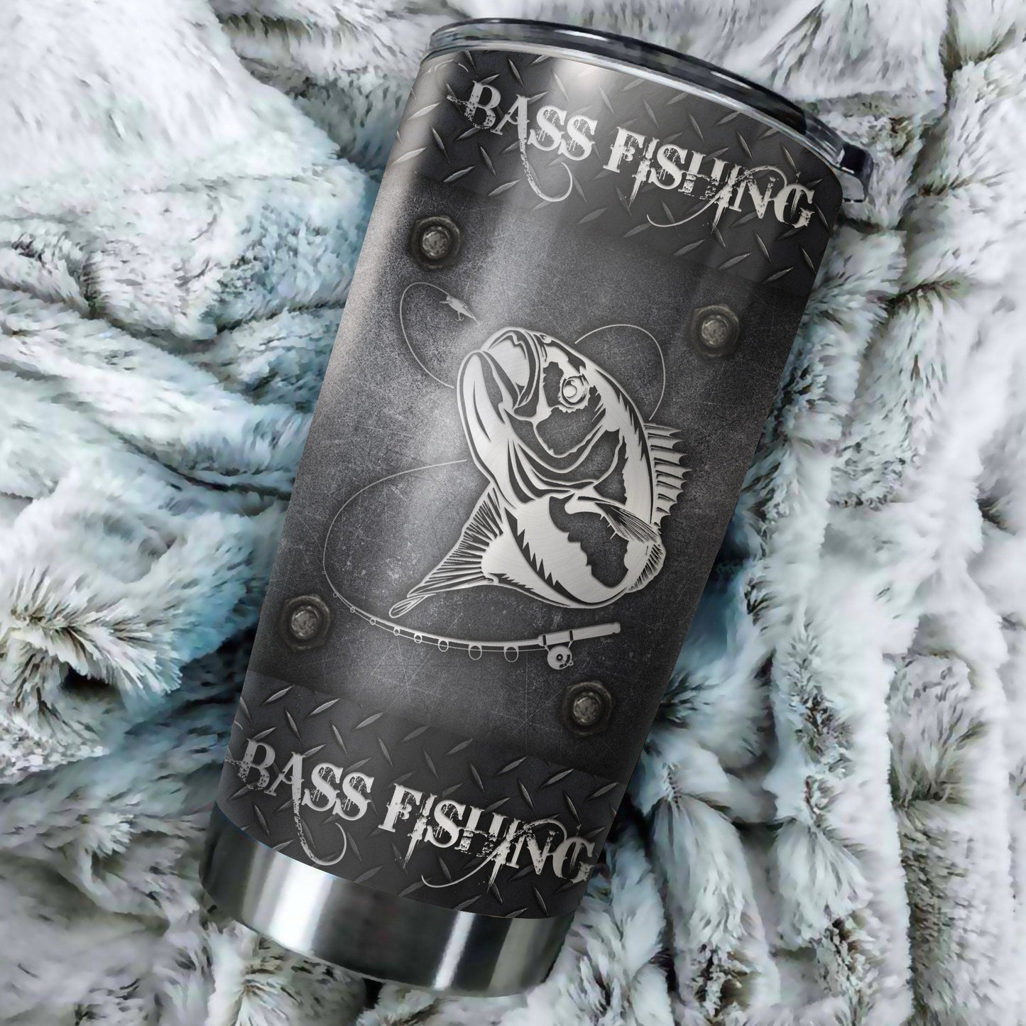 Bass Fishing Metal Stainless Steel Tumbler 20 Oz HC27506 - Amaze Styleโข-Tumbler