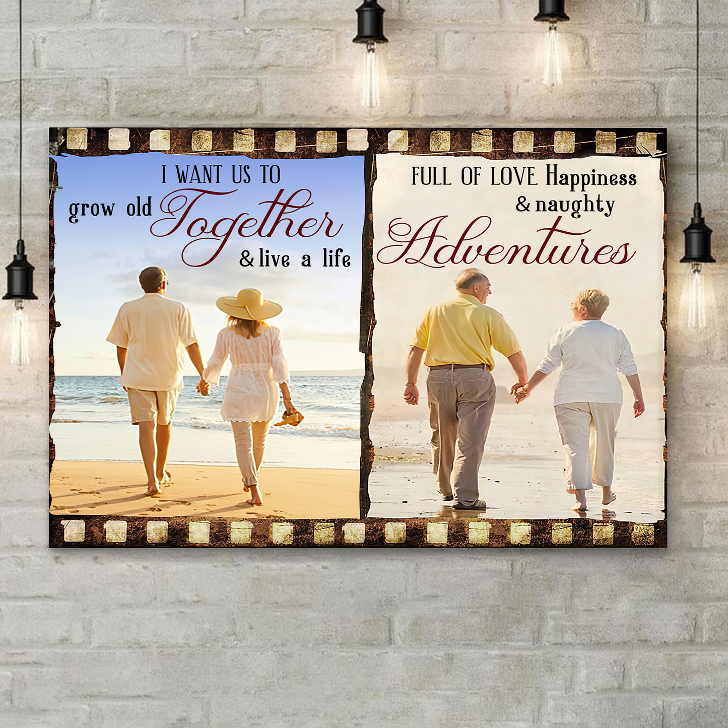 I Want Us To Grow Old Together Canvas Poster Best Gift For Couple Home Decor