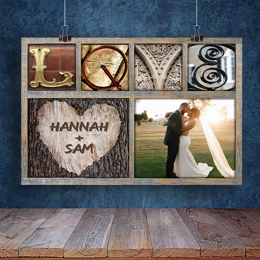 Love Personalized Canvas Poster Home Decor Best Gift For Couple