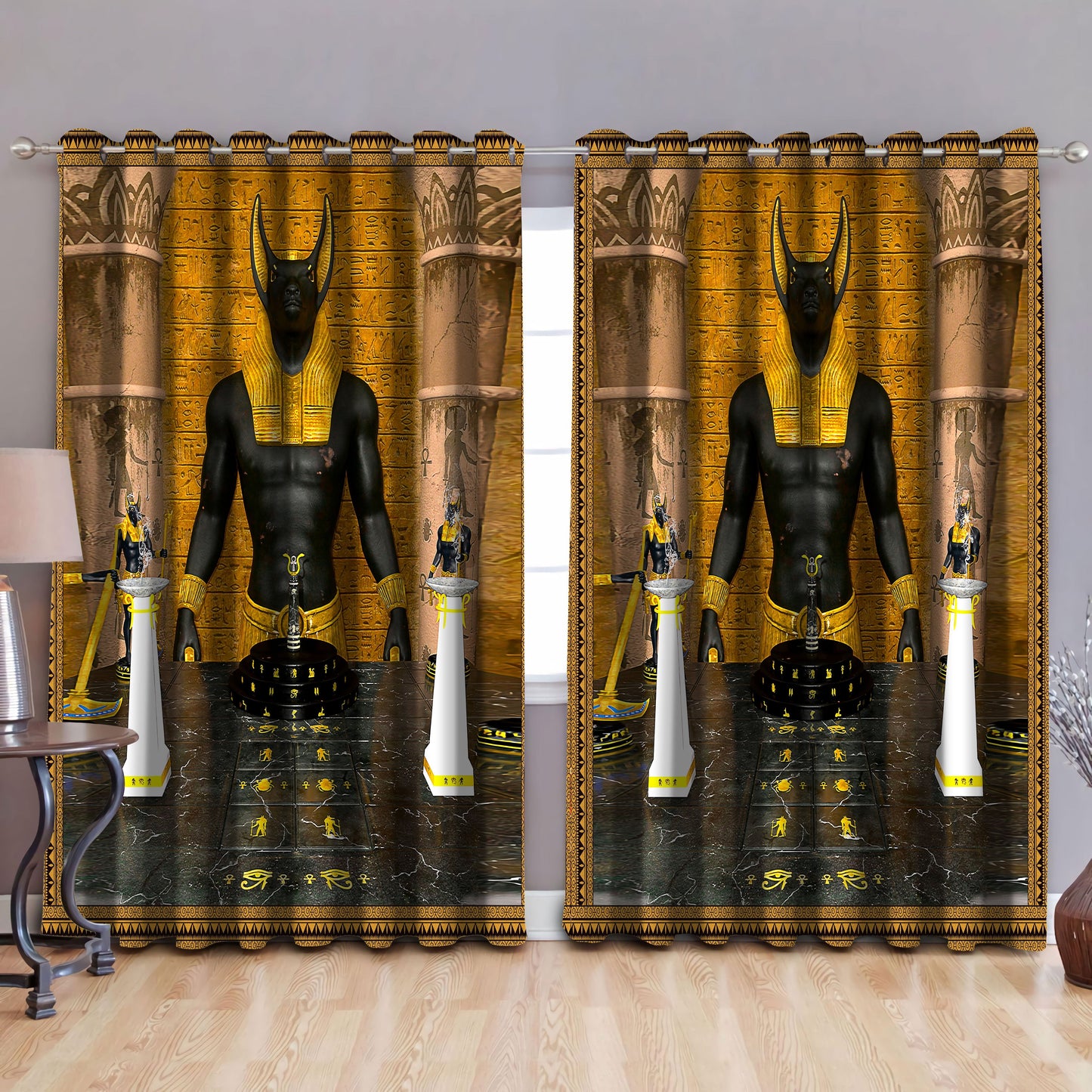 Egypt 3D All Over Printed Window Curtains