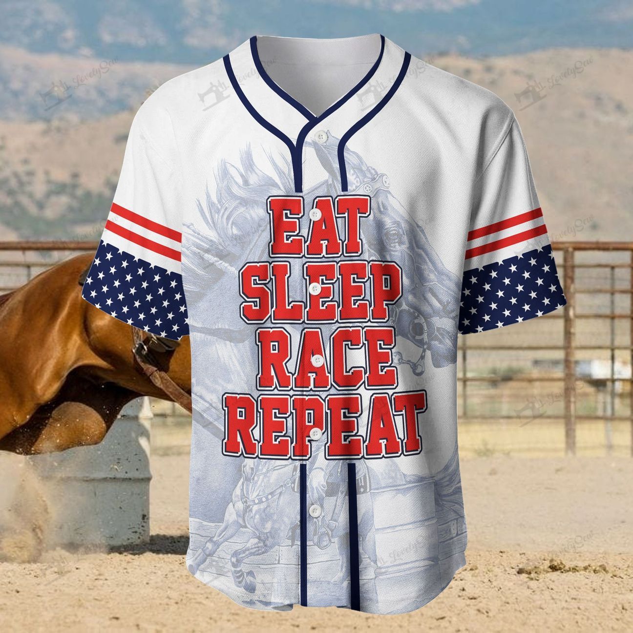 Personalized Name Rodeo Baseball Shirt Barrel Racing Ver 1