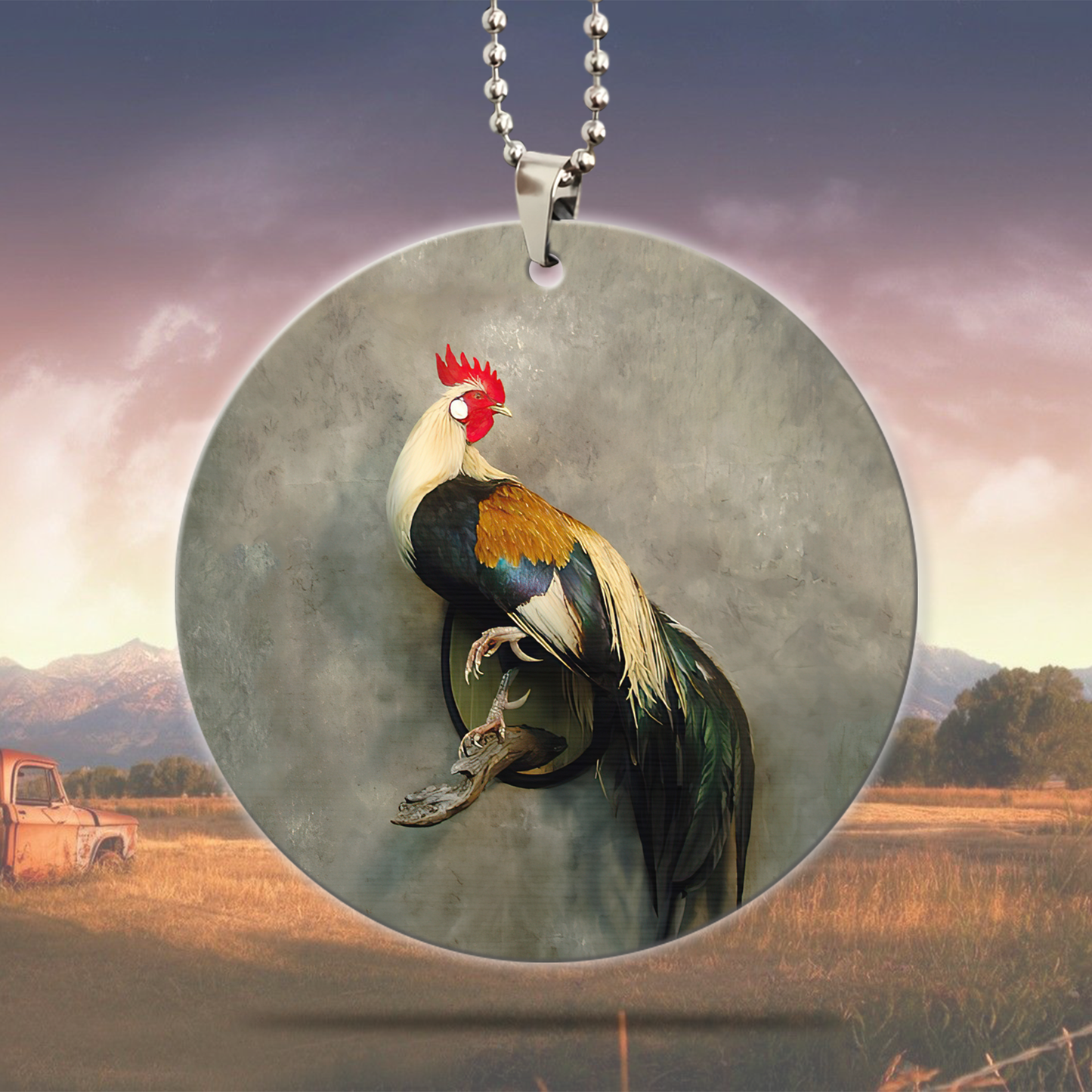 Rooster No 11 Unique Design Car Hanging Ornament