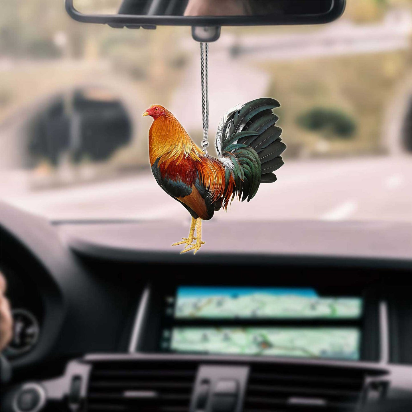 Rooster No 3 Unique Design Car Hanging Ornament