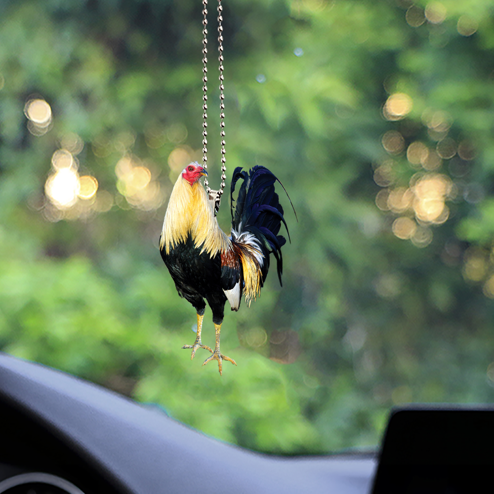 Rooster No 5 Unique Design Car Hanging Ornament