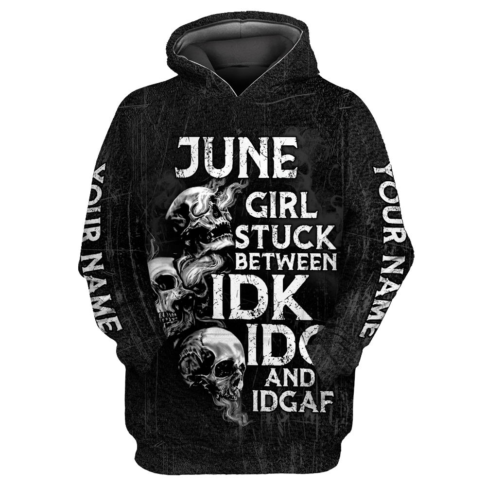 Customize Name Skull Hoodie For Men And Women TNA26042101.S1