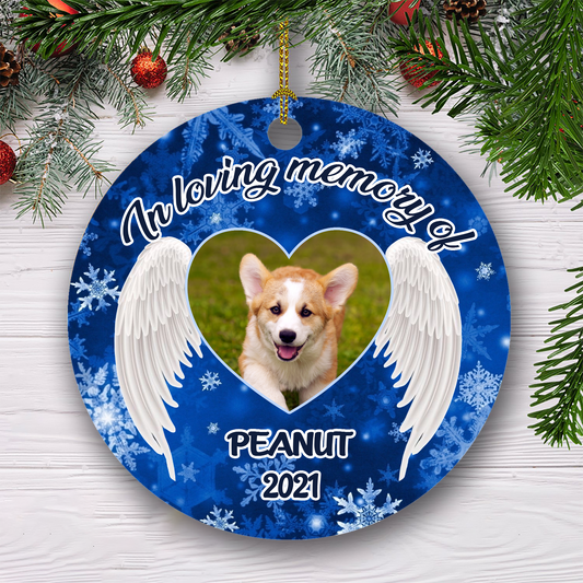 In Loving Memory Of Customized Ornament, Christmas Gifts Home Decor Gift For Dog Lover