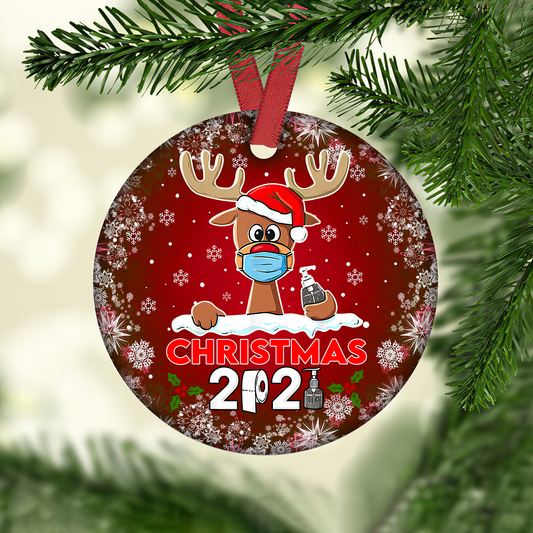 Reindeer Customized Ornament Christmas Gifts Memorial Gift Home Decor