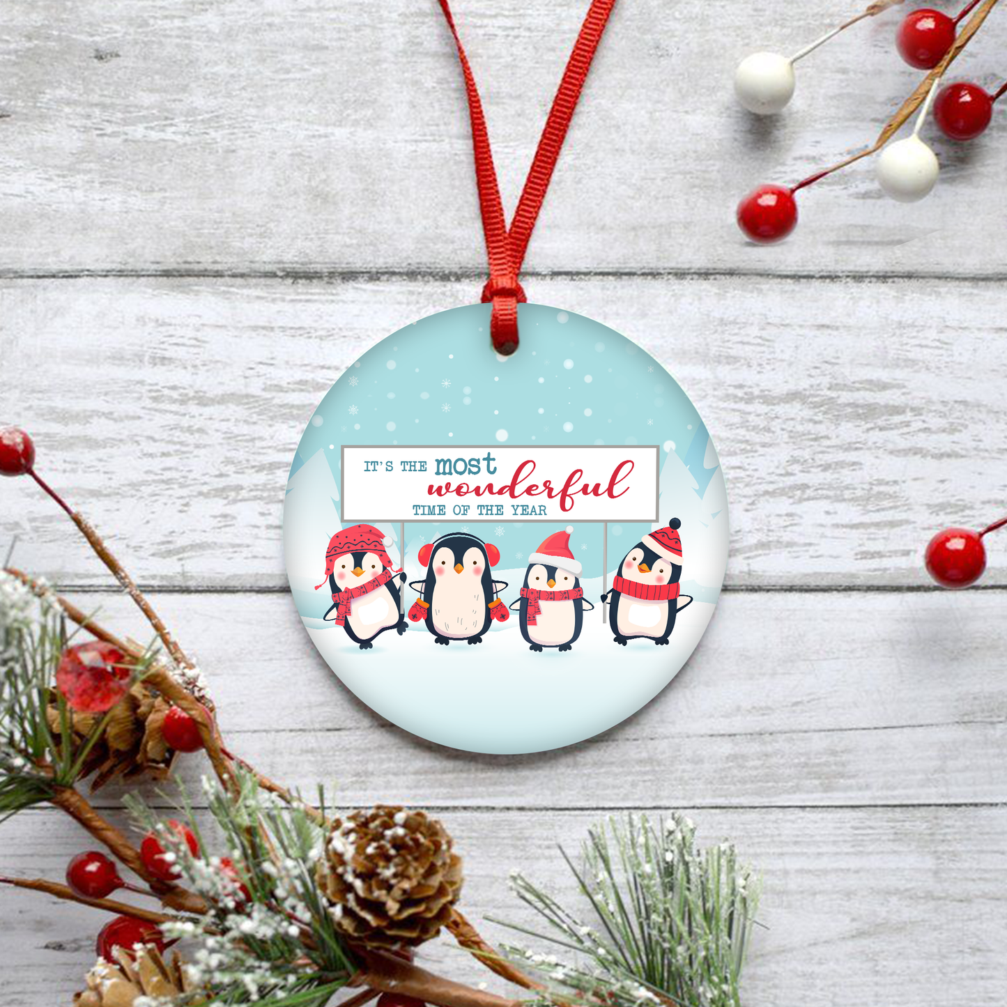 It's The Most Wonderful Time Of The Year Customized Ornament, Christmas Gifts