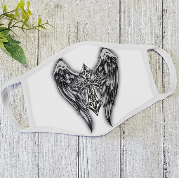 Jesus Face Mask White TQH