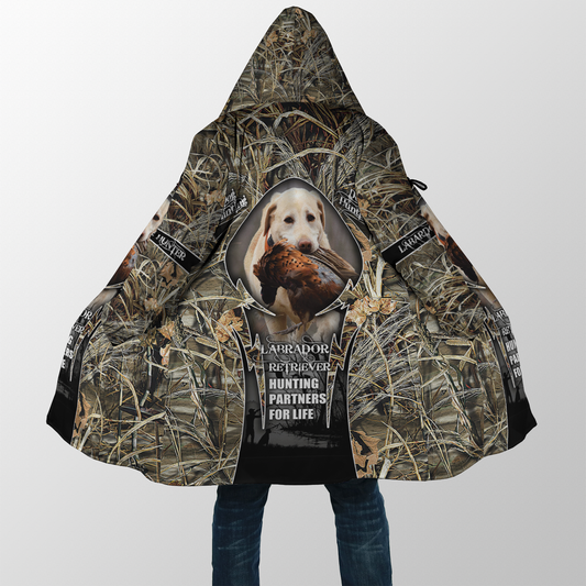 Hunting Labrador 3D Over Printed Unisex Deluxe Hoodie ML
