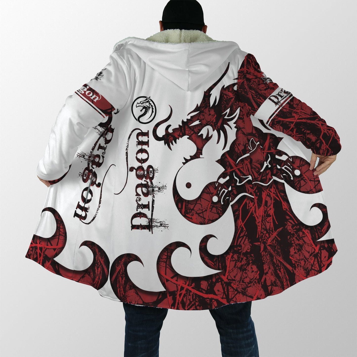 3D Tattoo and Dungeon Dragon Hoodie Coat for Men and Woman NM050932-Apparel-NM-Hooded Blanket-S-Vibe Cosy™