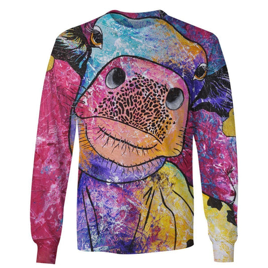3D All Over Print Colourful Cow Hoodie-Apparel-6teenth World-Sweatshirt-S-Vibe Cosy™