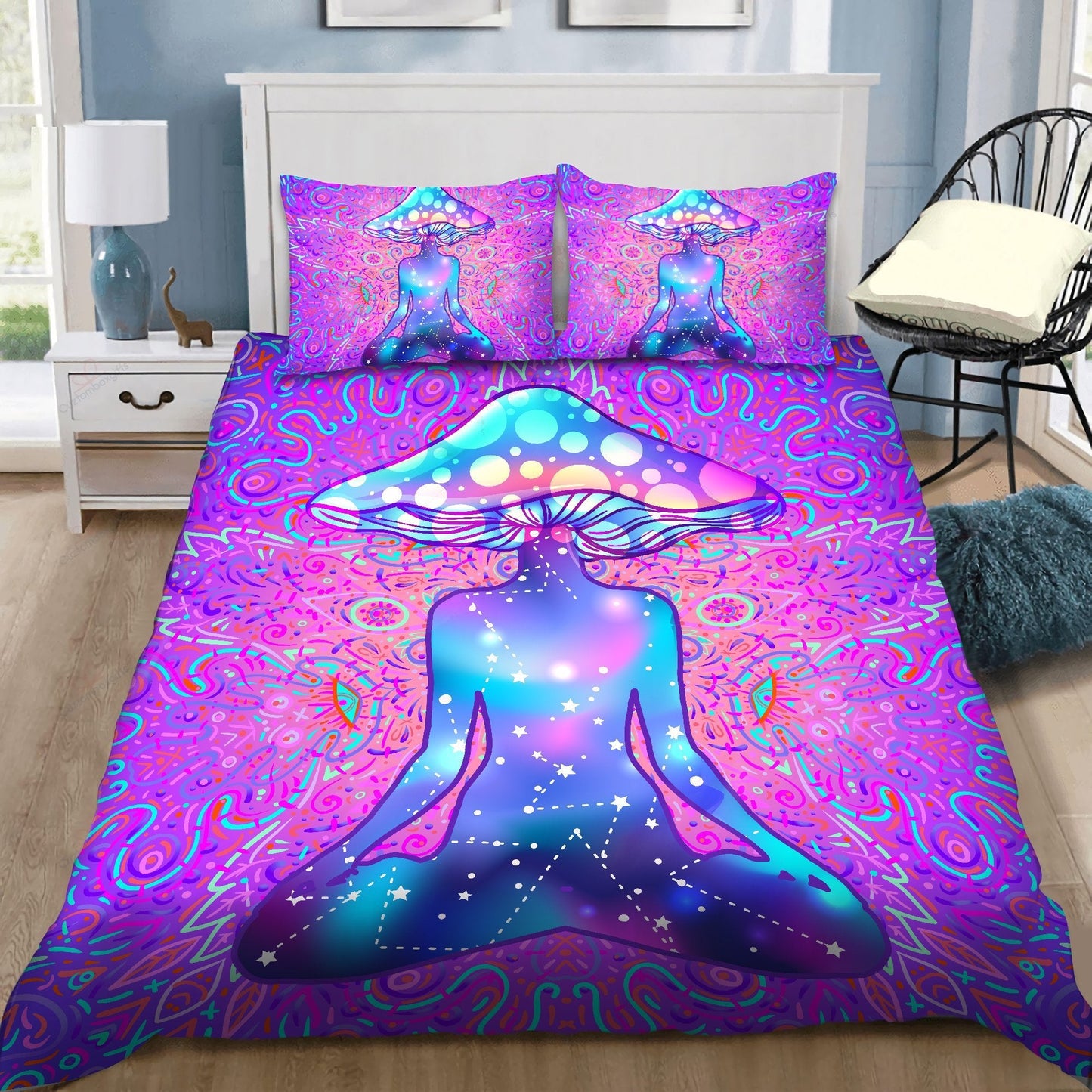 Mushroom Psychedelic Bedding Set DQB07172004