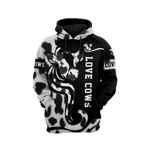 Love Dairy Cattle 3D All Over Printed Shirts For Men And Woman