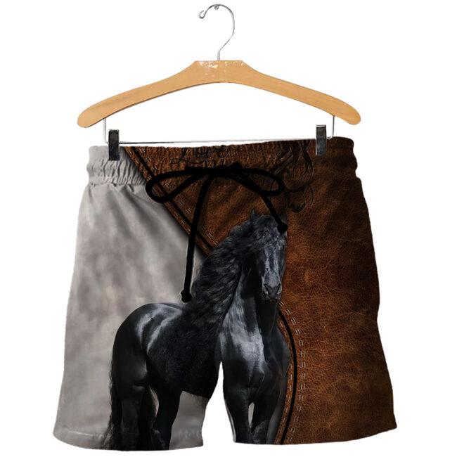 Premium Friesian Horse 3D All Over Printed Unisex Shirts