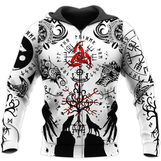 BEAUTIFUL VIKINGS TATTOO 3D - Amaze Style™-Apparel
