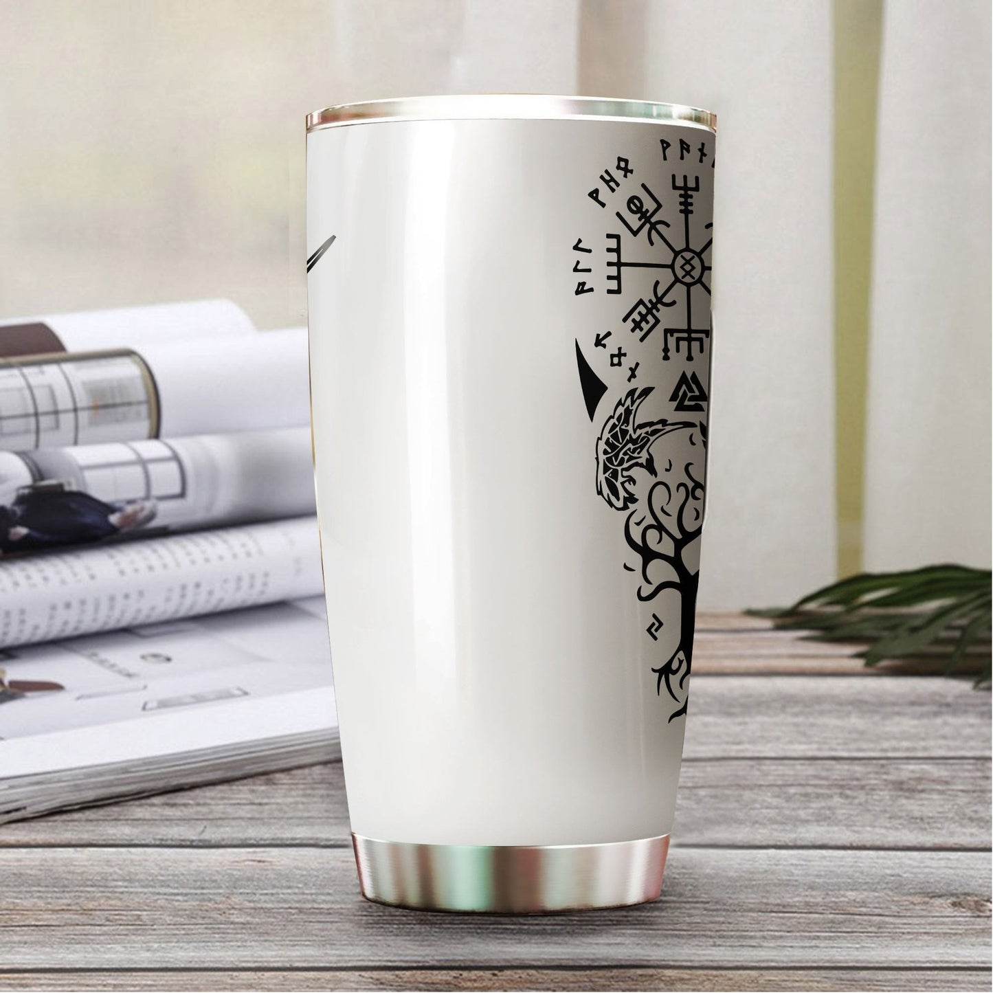BEAUTIFUL VIKING STAINLESS STEEL TUMBLER - Amaze Styleβ’-
