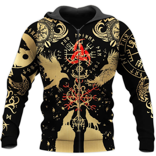 VIKING TATTOO 3D ALL OVER PRINTED SHIRTS - Amaze Style™-Apparel