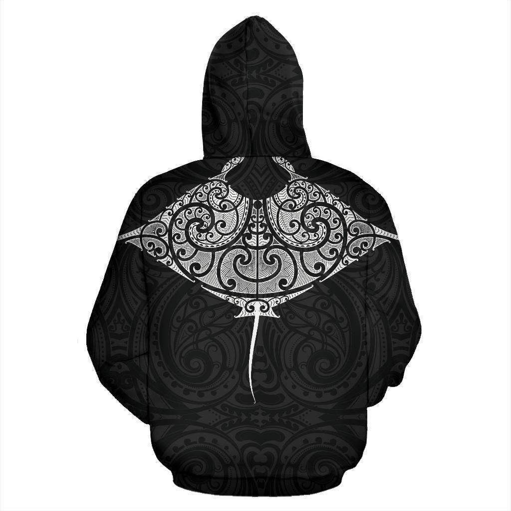 Maori Manta Ray Tattoo Style Hoodie HC0907 - Amaze Style™-Apparel