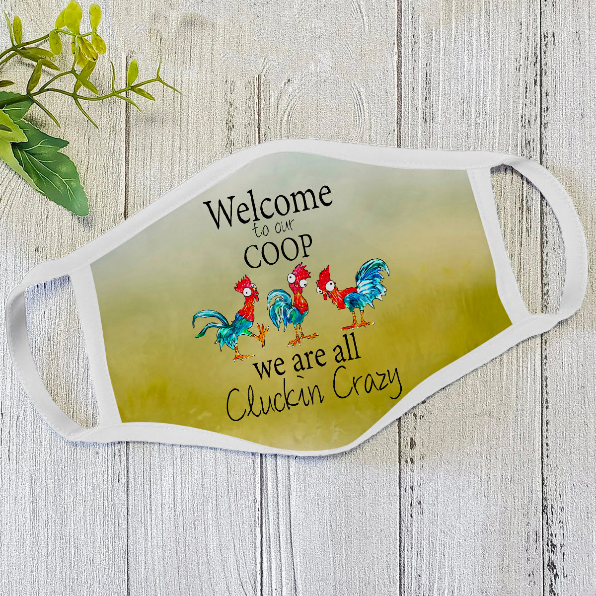 Chicken Face Mask White ML