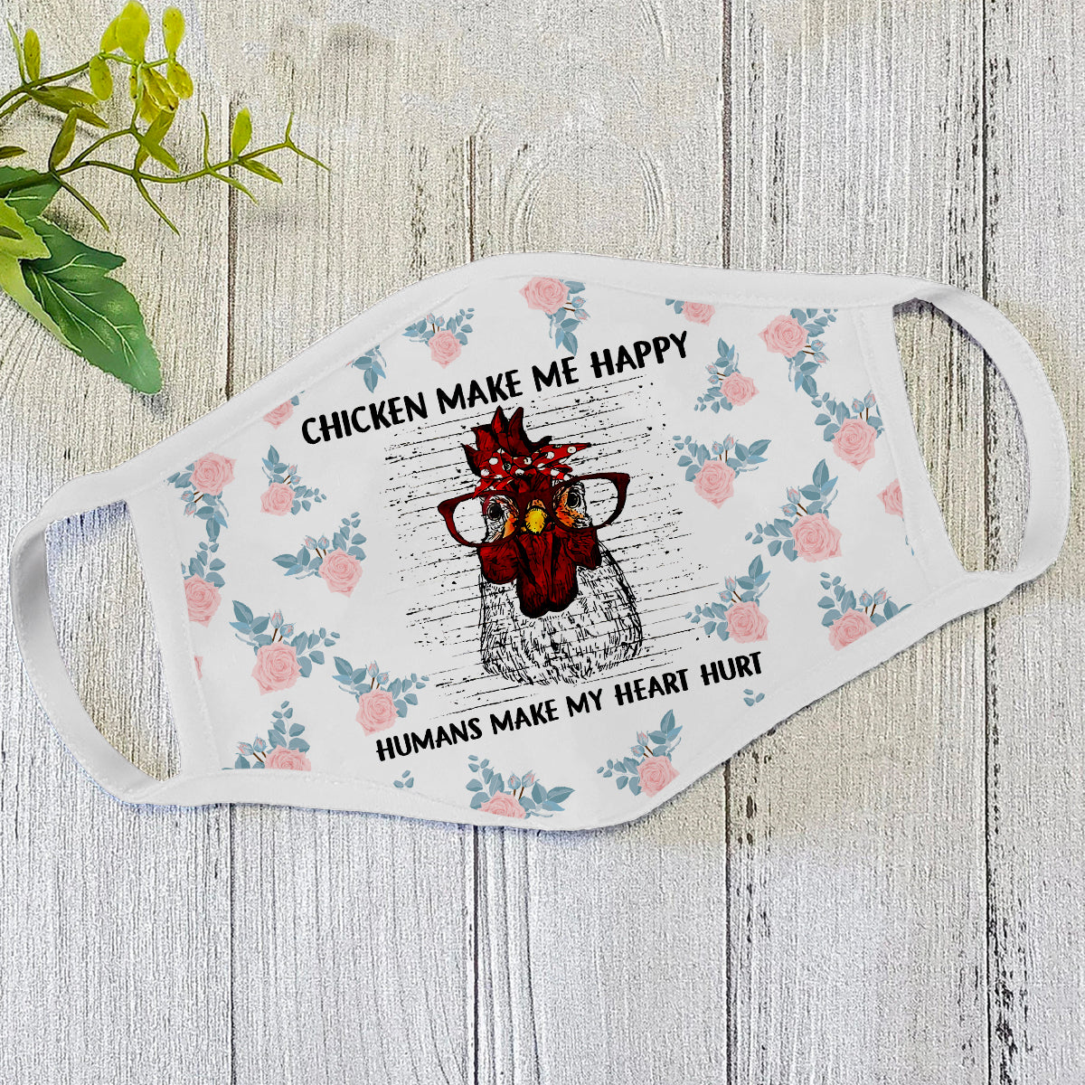 Chicken Face Mask White ML