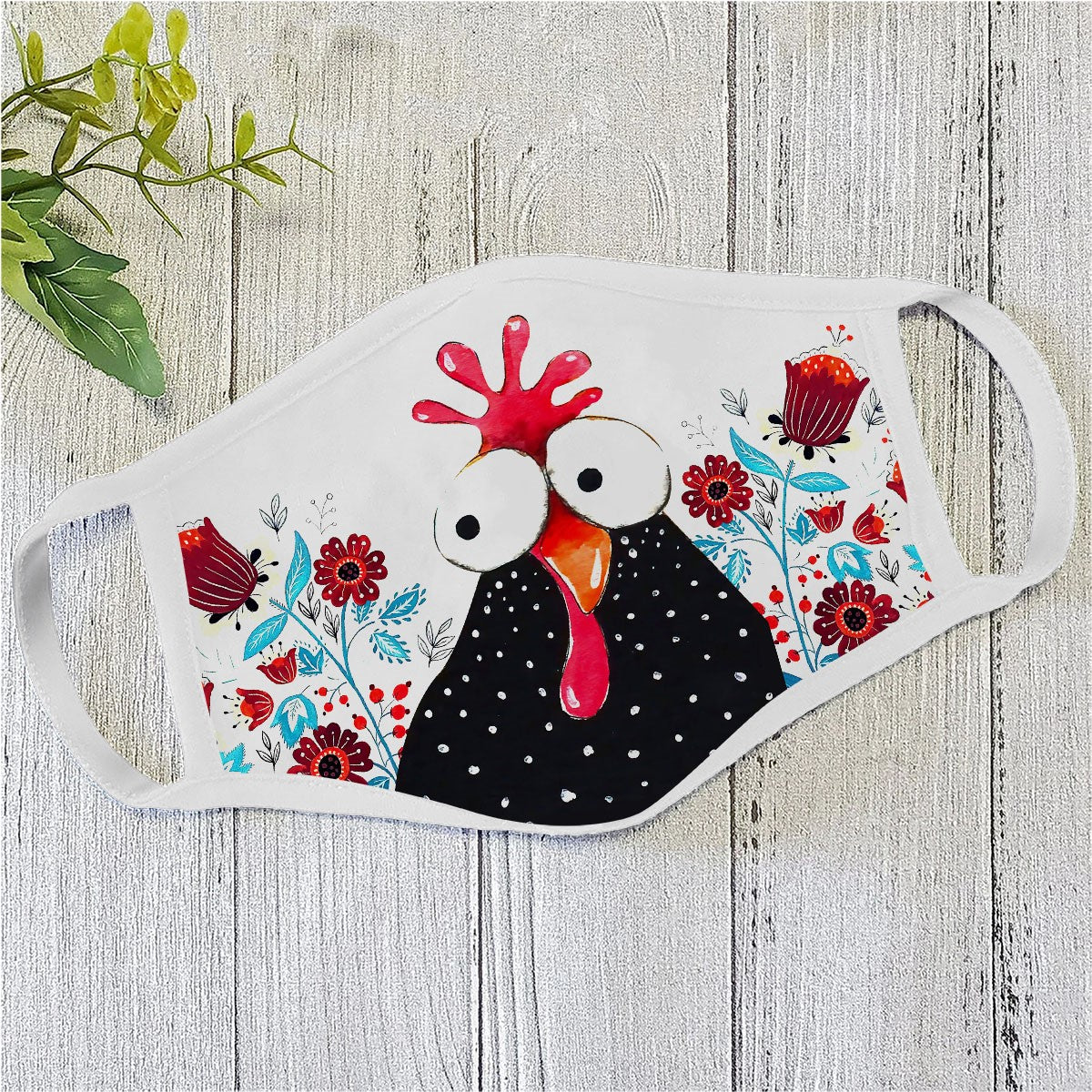 Chicken Face Mask White ML