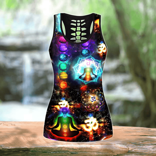 Yoga Menditation Combo Legging + Tank Top 3D All Printed